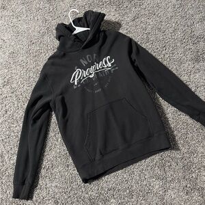 Flag Nor Fail Black Hoodie with Graphic Design